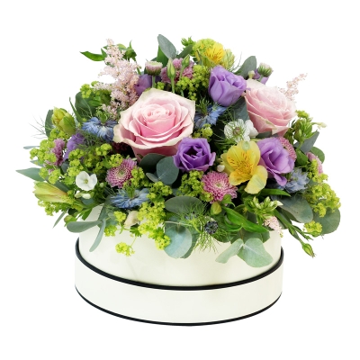 Rainforest Hatbox Arrangement